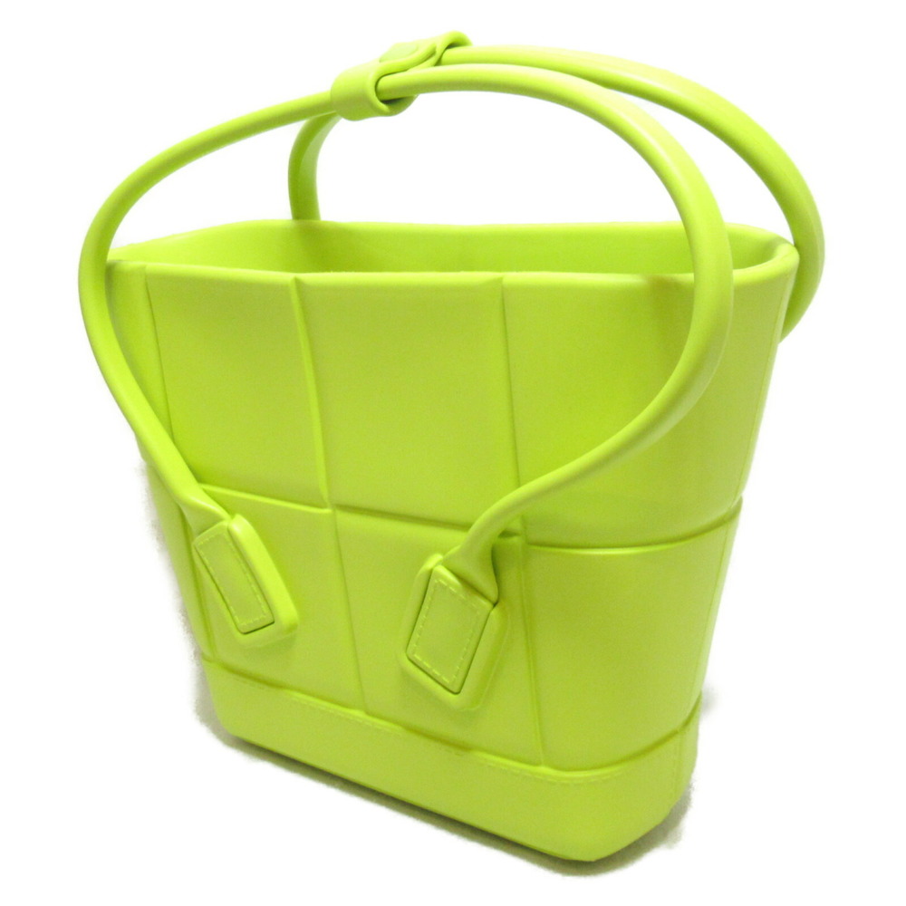 Bottega Veneta Rubber Handbag Yellow Lime Tote Arco